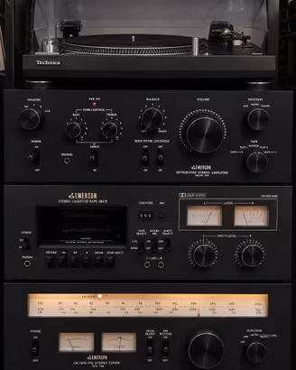 Impianto Stereo Emerson Vintage anni '70
