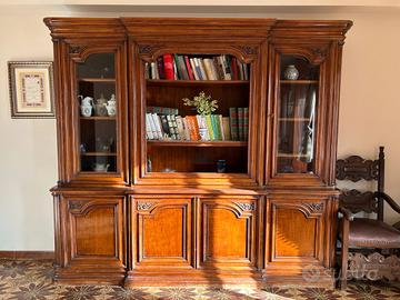 Libreria / Credenza classica in legno massiccio