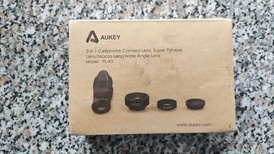 Lente Aukey 3 in 1 per cellulare