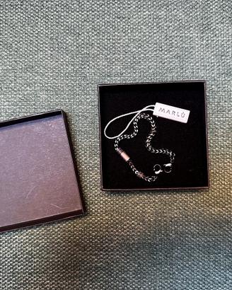 Bracciale uomo Marlù acciaio, nuovo con scatola