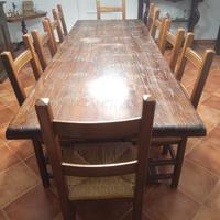 Tavolo 10 posti legno massiccio