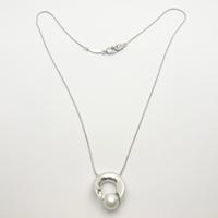 Collana oro 18 kt diamanti perla naturale (Ca)