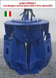 POLIPO IPR800 con perno per gancio gru Pinza Legna