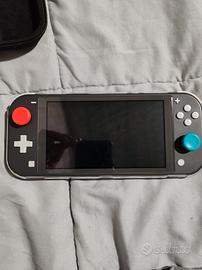 nintendo switch lite + custodia + 2 giochi + cover