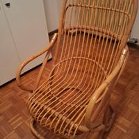 poltrona bambù/vimini