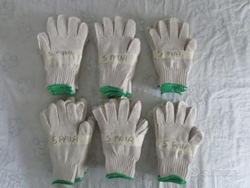 Stock - lotto guanti in cotone .