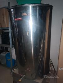 Contenitore acciaio inox per olio con rubinetto