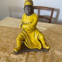 Statua orientale vintage in ceramica