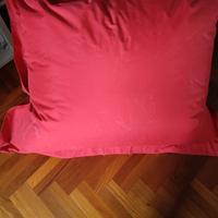 Pouf rosso bean bag gigante