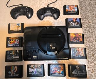 Sega mega drive 16 bit + 11 giochi + 2 joystick or