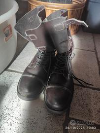 anfibi vintage pelle
