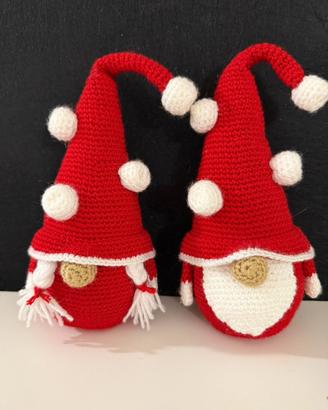 Coppia gnomi amigurumi
