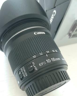 Canon EF-S 10-18 f/4.5-5.6 IS STM + paraluce