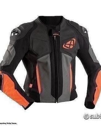IXON Giacca Moto Pelle Vendetta JK Evo Uomo Aranci