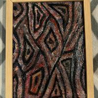 Quadro olio su tela astratto