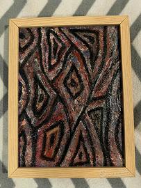 Quadro olio su tela astratto