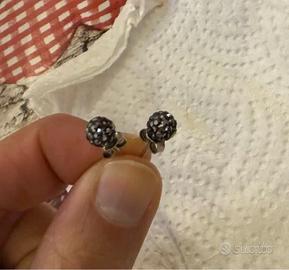 Orecchini a Lobo in Argento 925 e Marcassite