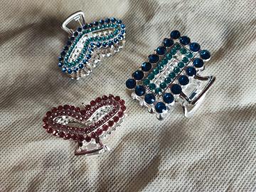 Tre pinze per capelli