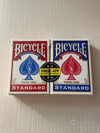 Coppia Carte da gioco Bicycle Standard Blu e Rosso