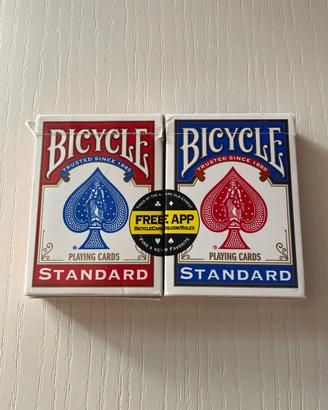 Coppia Carte da gioco Bicycle Standard Blu e Rosso