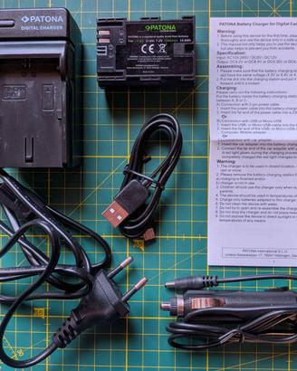 Batteria  LP-E6 Patona + kit ricarica