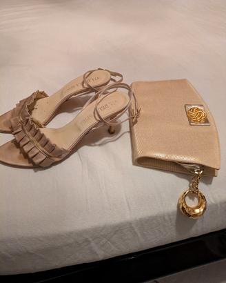 sandali più pochette 