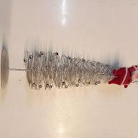 Albero Di Natale Con Babbo Natale Struttura Metall