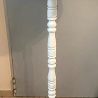 Lampada da terra artigianale in legno