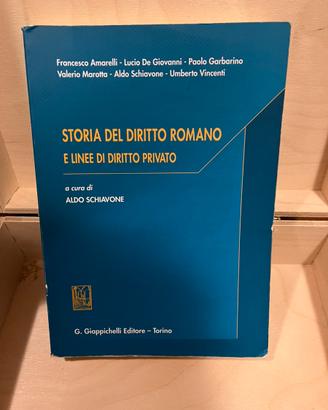 Storia del diritto romano e linee diritto privato