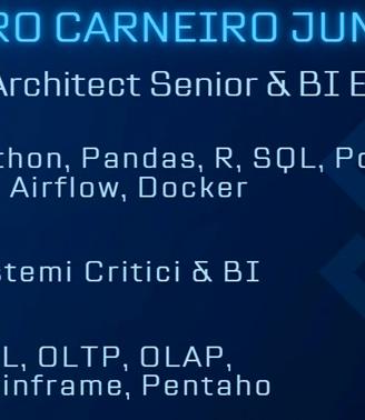Data Engineer, Solution Architect, BI Consultant