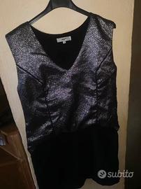 Vestito nero e argento