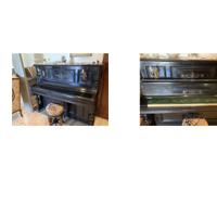 Pianoforte verticale nero W. Hilse fine '800