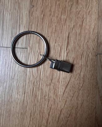 Anelli metalli per tende con gancio