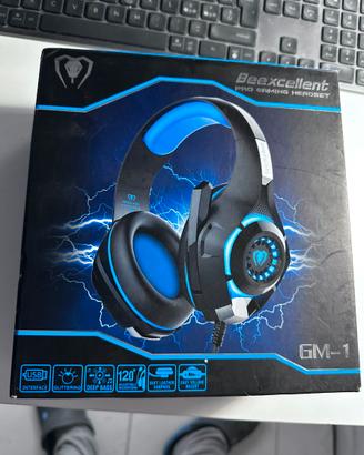 Cuffie da gaming blu beexcellent