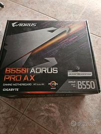Scheda madre B550 itx gigabyte aorus pro ax am4
