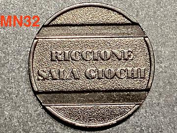 Gettone Sala Giochi “DOLLARO” Riccione anni 80/90