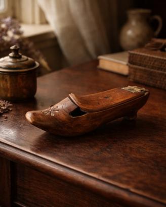 Antica tabacchiera ottocentesca da appoggio rara