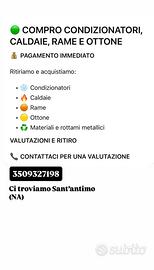 Condizionatori , caldaie , rame , ottone