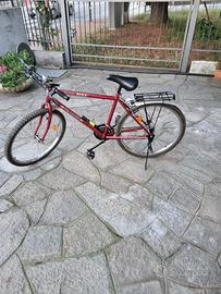 Bicicletta bici rossa cittá uomo