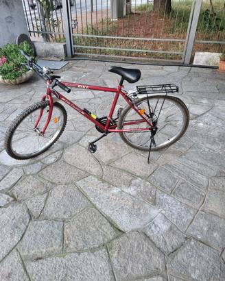 Bicicletta bici rossa cittá uomo