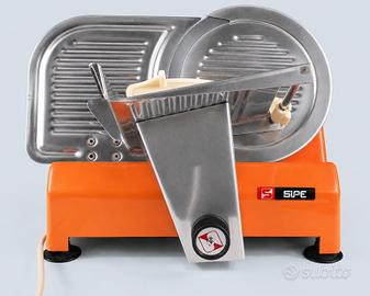 Affettatrice elettrica SIPE arancione anni '70
