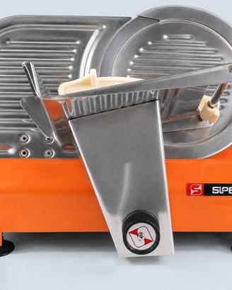 Affettatrice elettrica SIPE arancione anni '70