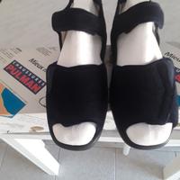 sandalo blu ortopedico unisex, a strappo n.40