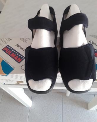sandalo blu ortopedico unisex, a strappo n.40
