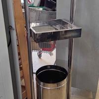 Espositore acciaio inox per sacchetti e guanti