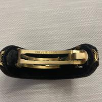 Fermaglio vintage francese dorato in velluto raro