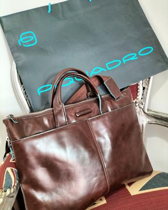 borsa cartella PIQUADRO pelle COME NUOVA EURO 100 