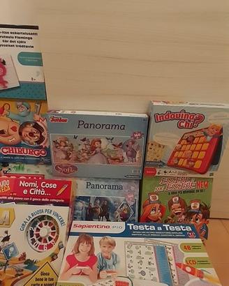 Giochi da tavolo, puzzle, Sapientino etc