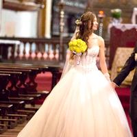 Abito da sposa principesco con corpetto