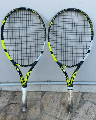 Coppia Racchette Babolat pure aero jr 26 usate